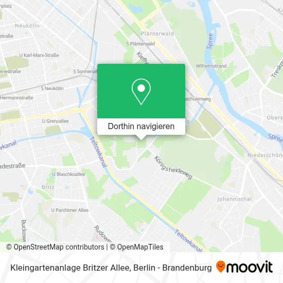 Kleingartenanlage Britzer Allee Karte