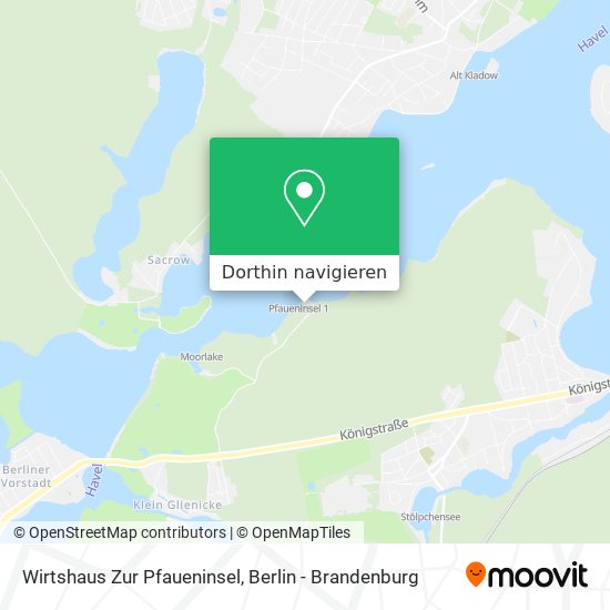 Wirtshaus Zur Pfaueninsel Karte