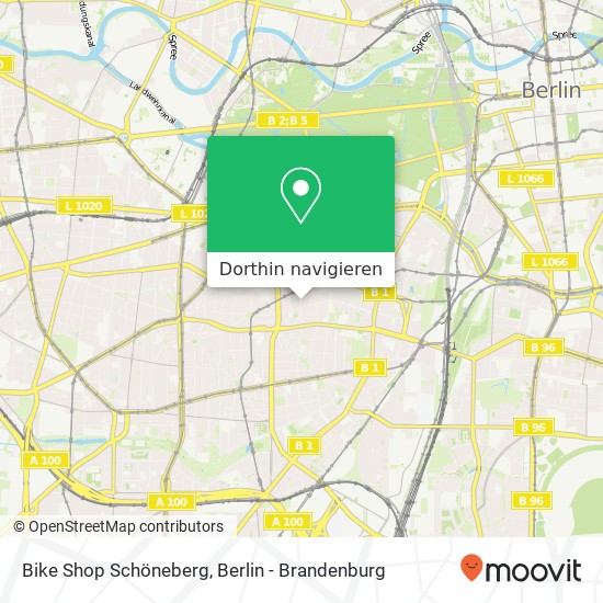 Bike Shop Schöneberg Karte