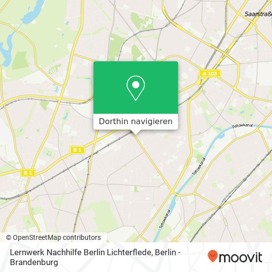 Lernwerk Nachhilfe Berlin Lichterflede Karte