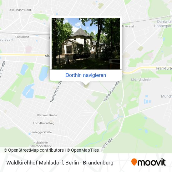 Waldkirchhof Mahlsdorf Karte
