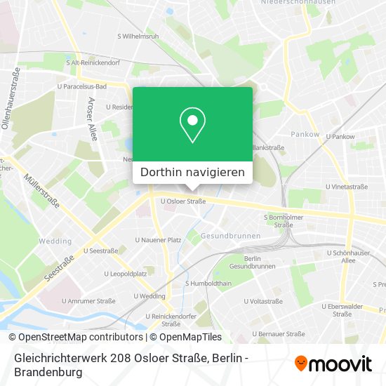 Gleichrichterwerk 208 Osloer Straße Karte