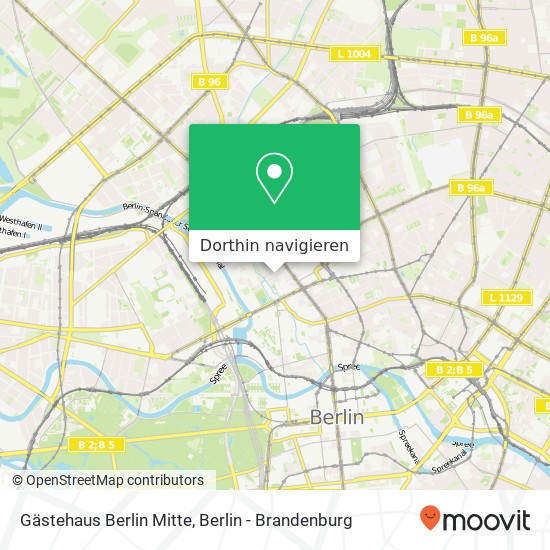 Gästehaus Berlin Mitte Karte