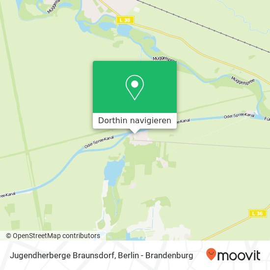 Jugendherberge Braunsdorf Karte