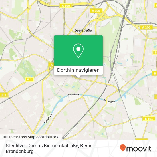 Steglitzer Damm/Bismarckstraße Karte