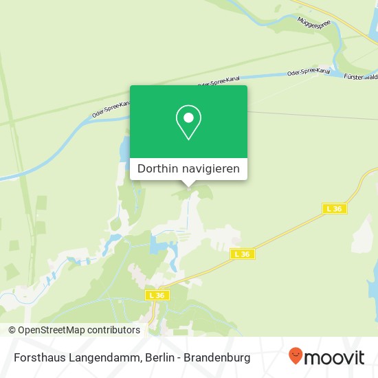 Forsthaus Langendamm Karte
