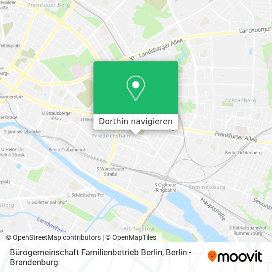 Bürogemeinschaft Familienbetrieb Berlin Karte