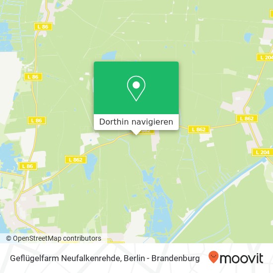 Geflügelfarm Neufalkenrehde Karte