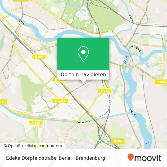 Edeka Dörpfeldstraße Karte