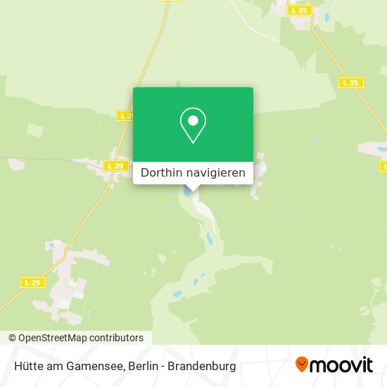 Hütte am Gamensee Karte