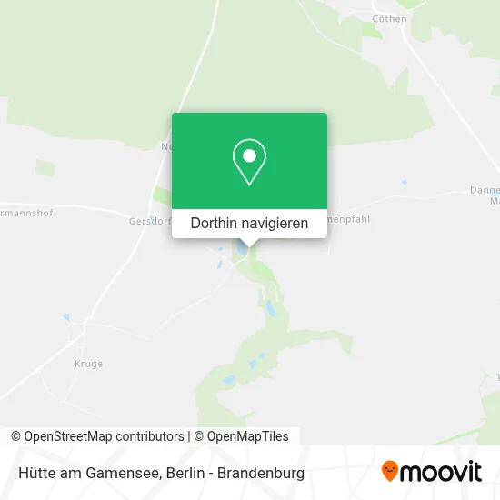 Hütte am Gamensee Karte