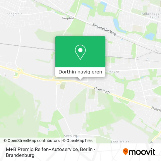 M+B Premio Reifen+Autoservice Karte