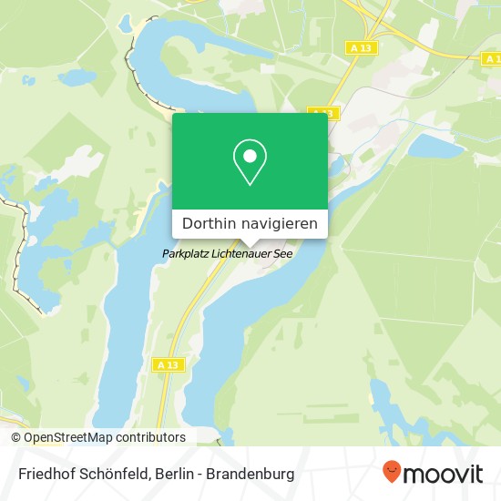 Friedhof Schönfeld Karte