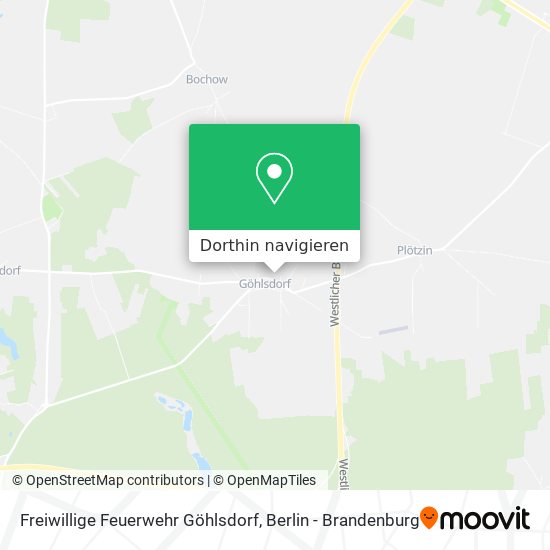 Freiwillige Feuerwehr Göhlsdorf Karte