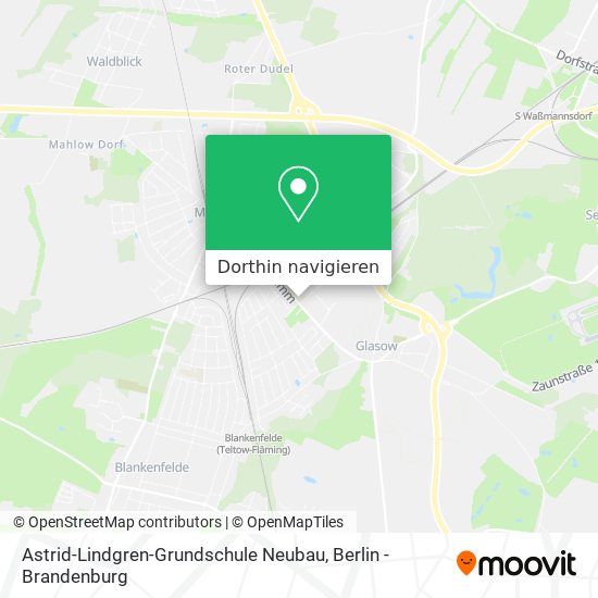 Astrid-Lindgren-Grundschule Neubau Karte