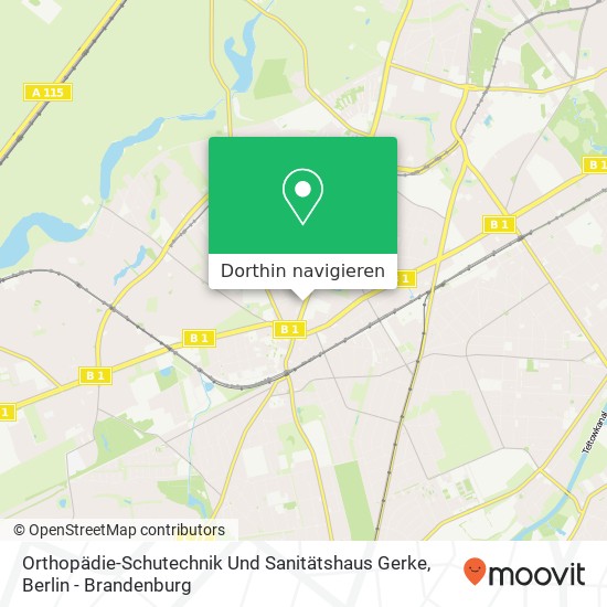 Orthopädie-Schutechnik Und Sanitätshaus Gerke Karte