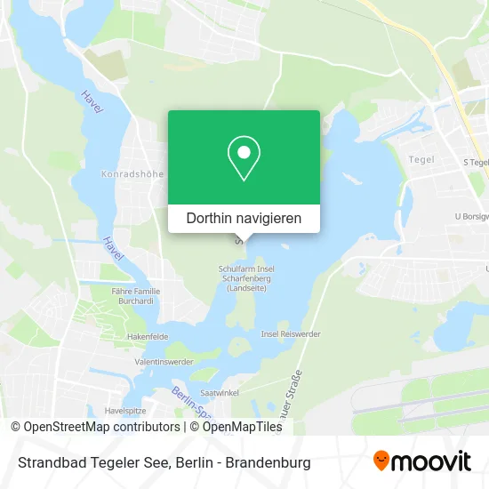 Strandbad Tegeler See Karte