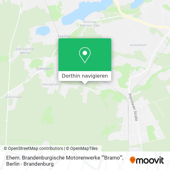 Ehem. Brandenburgische Motorenwerke ""Bramo"" Karte