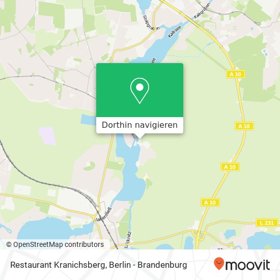 Restaurant Kranichsberg Karte