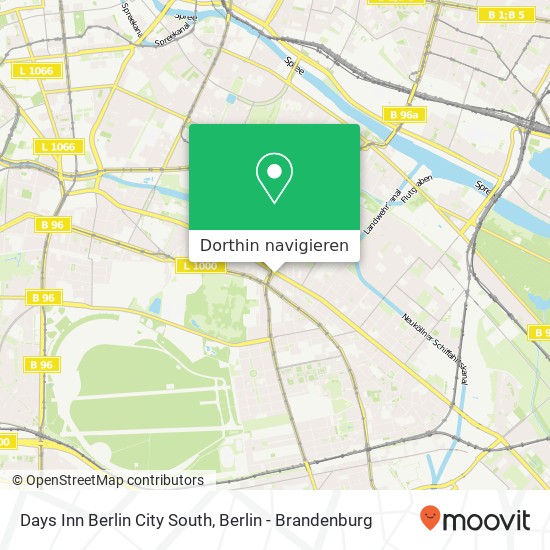 Days Inn Berlin City South Karte