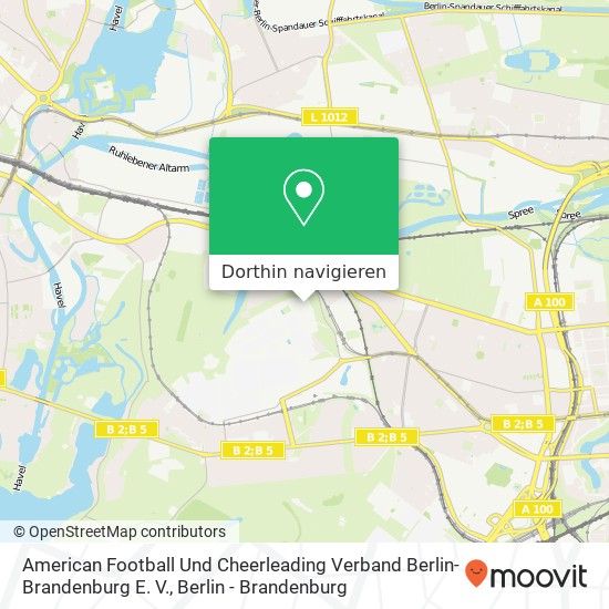 American Football Und Cheerleading Verband Berlin-Brandenburg E. V. Karte