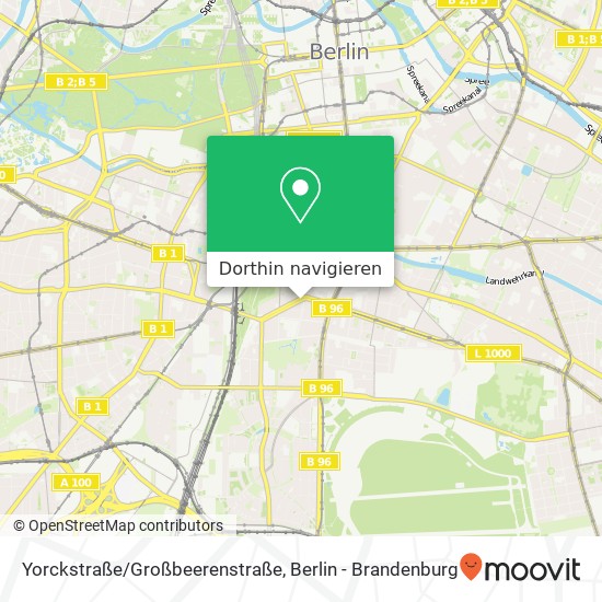 Yorckstraße/Großbeerenstraße Karte