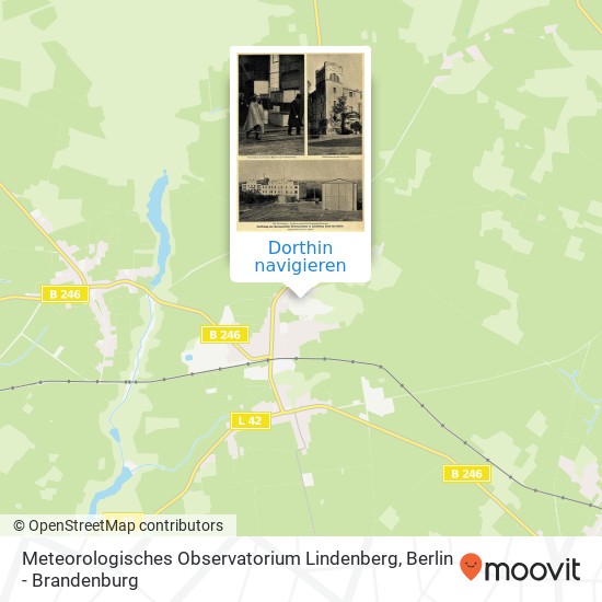 Meteorologisches Observatorium Lindenberg Karte