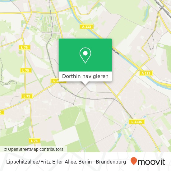 Lipschitzallee / Fritz-Erler-Allee Karte