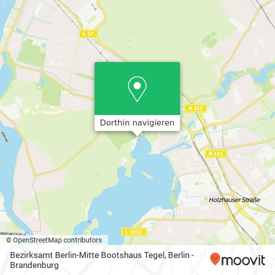 Bezirksamt Berlin-Mitte Bootshaus Tegel Karte