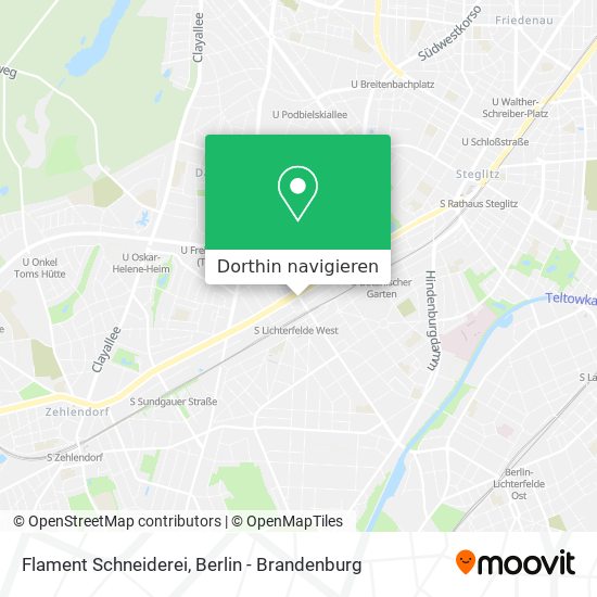 Flament Schneiderei Karte