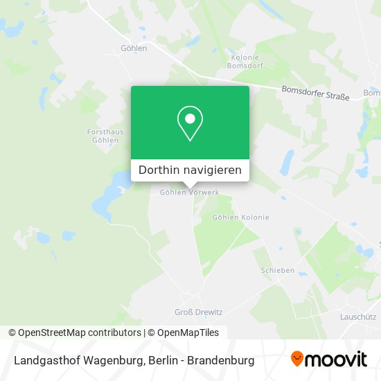Landgasthof Wagenburg Karte