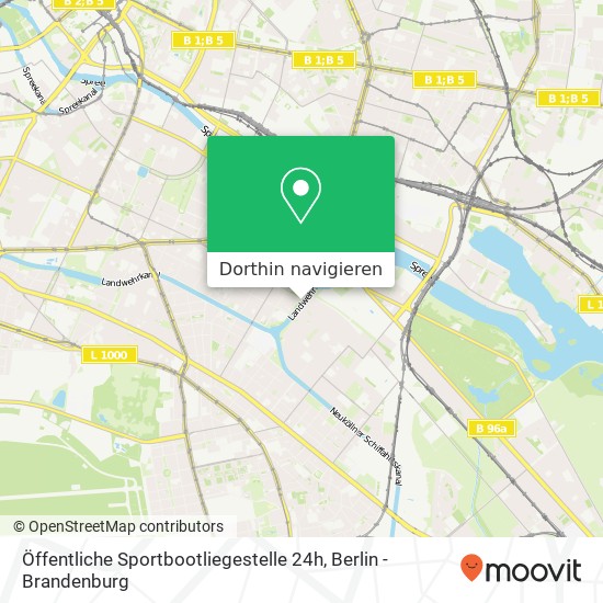 Öffentliche Sportbootliegestelle 24h Karte