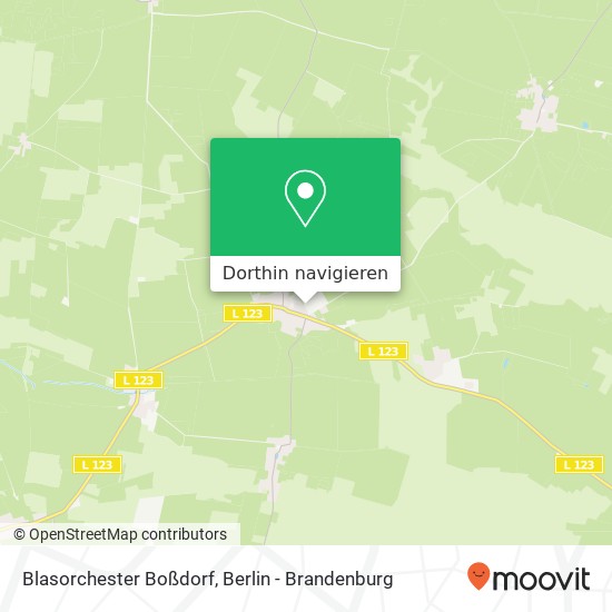Blasorchester Boßdorf Karte