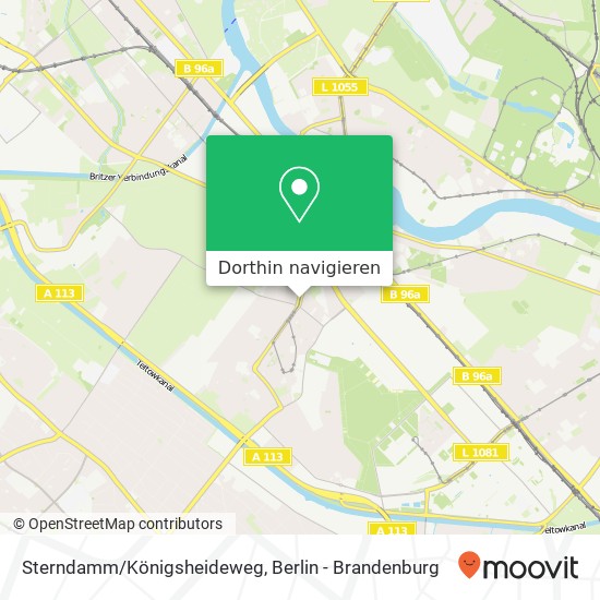 Sterndamm/Königsheideweg Karte