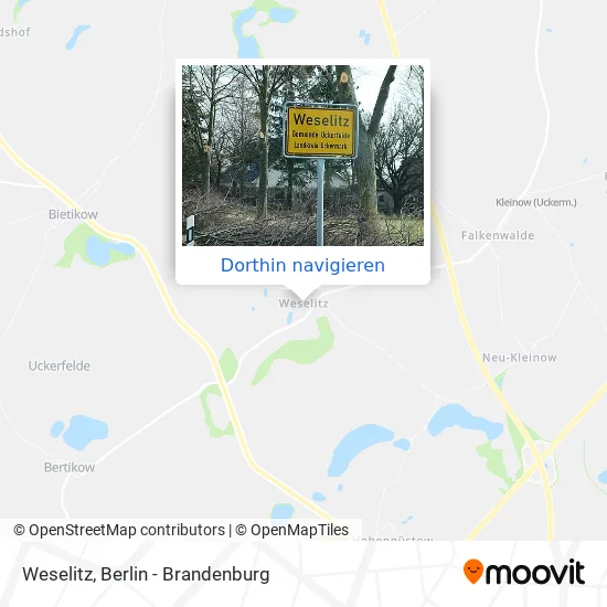 Weselitz Karte