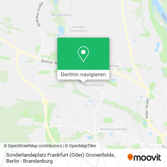 Sonderlandeplatz Frankfurt (Oder) Gronenfelde Karte