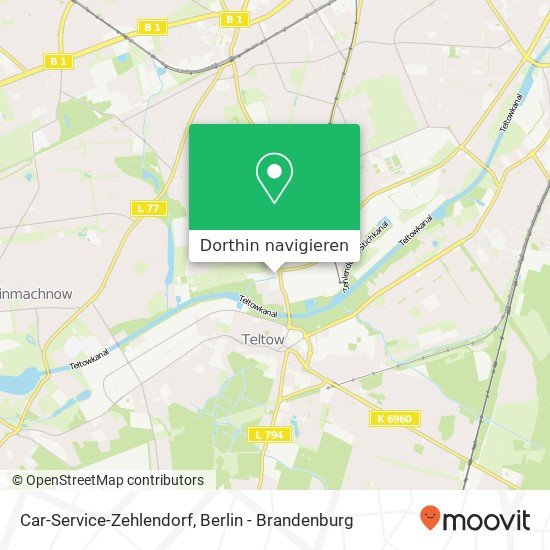 Car-Service-Zehlendorf Karte