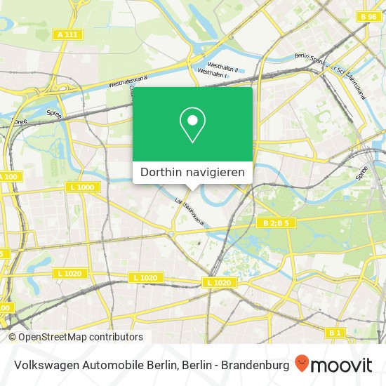 Volkswagen Automobile Berlin Karte