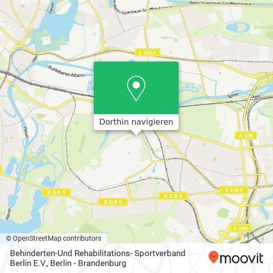 Behinderten-Und Rehabilitations- Sportverband Berlin E.V. Karte