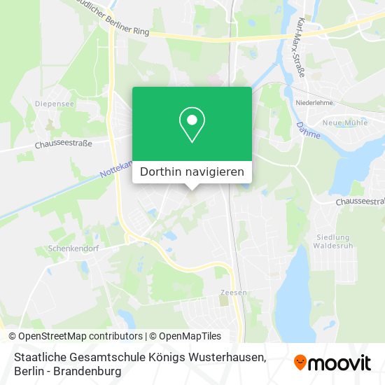 Staatliche Gesamtschule Königs Wusterhausen Karte