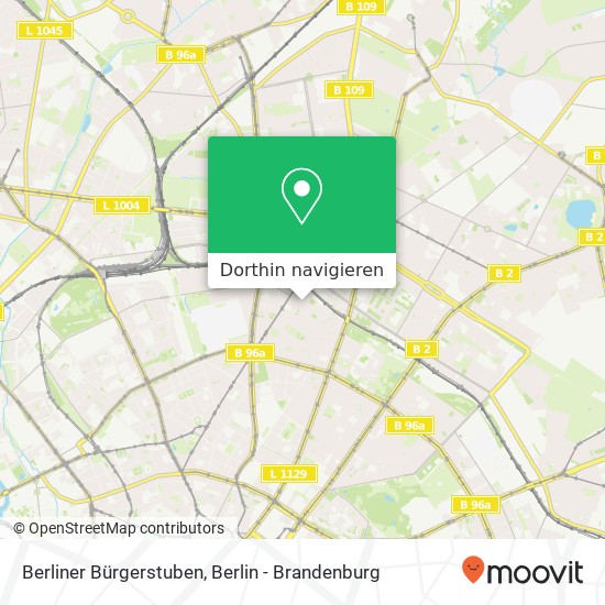 Berliner Bürgerstuben Karte