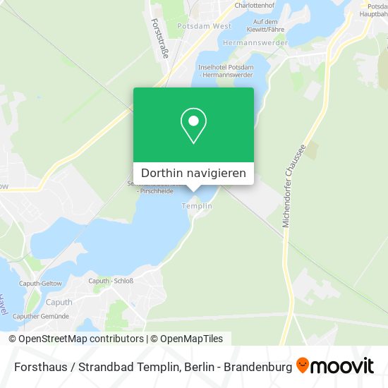 Forsthaus / Strandbad Templin Karte