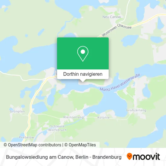 Bungalowsiedlung AM Canow Karte