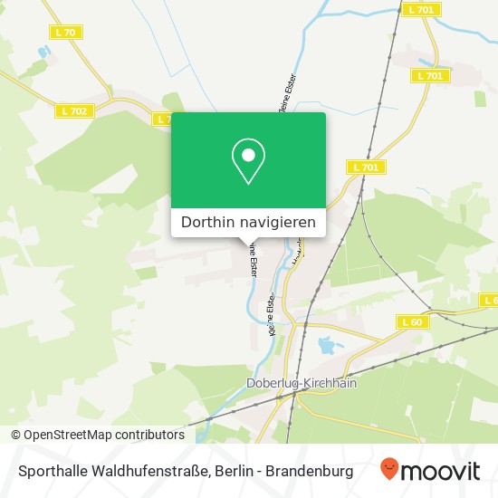 Sporthalle Waldhufenstraße Karte