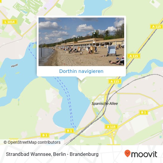 Strandbad Wannsee Karte