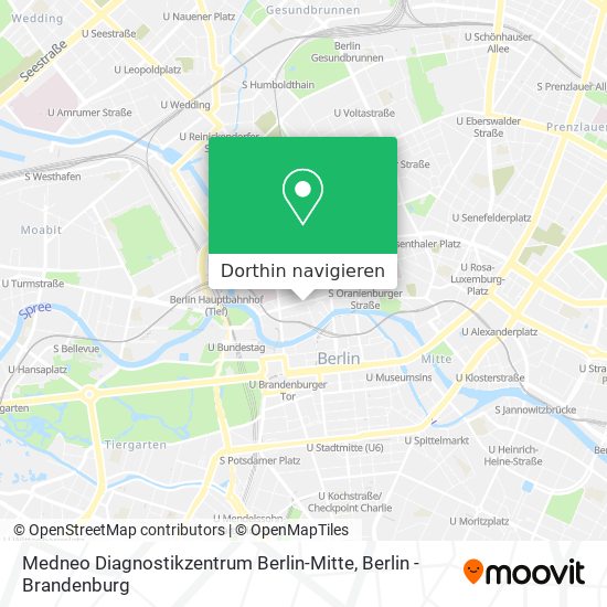 Medneo Diagnostikzentrum Berlin-Mitte Karte