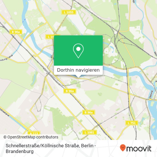 Schnellerstraße / Köllnische Straße Karte