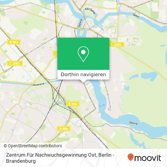 Zentrum Für Nachwuchsgewinnung Ost Karte