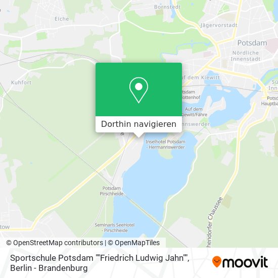 Sportschule Potsdam ""Friedrich Ludwig Jahn"" Karte
