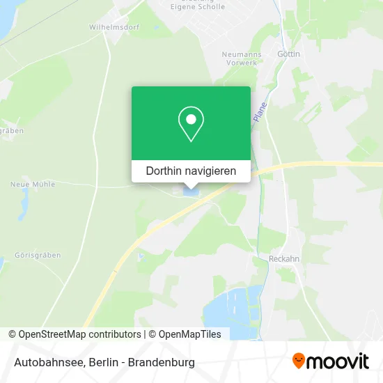 Autobahnsee Karte